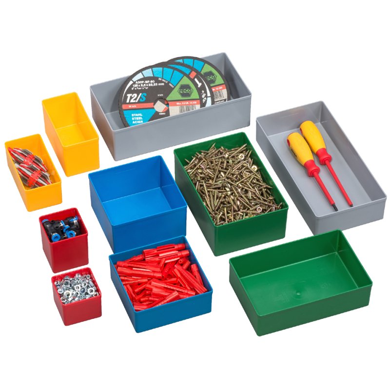 allit EuroPlus Insert 63/1 inzetbakje, rood, 54×54×63 mm